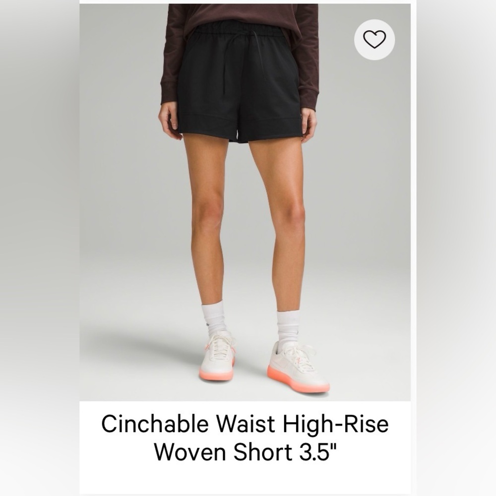 lululemon athletica Black High-Rise Athletic Shorts